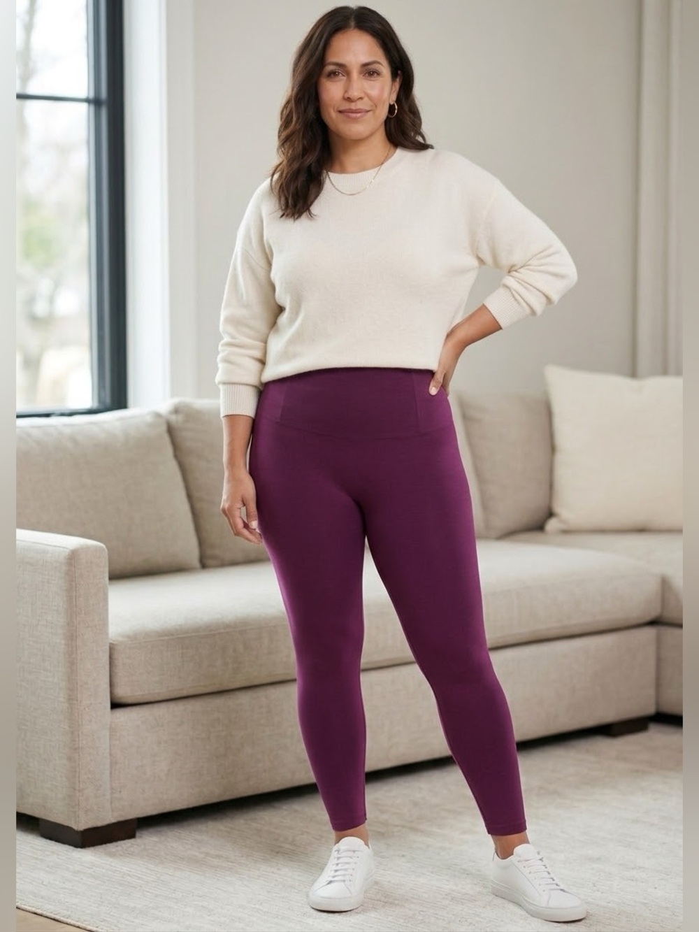Spanx Leggings in Plum (C1)